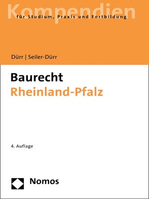 cover image of Baurecht Rheinland-Pfalz